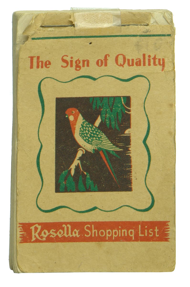 Rosella Advertising Shopping List