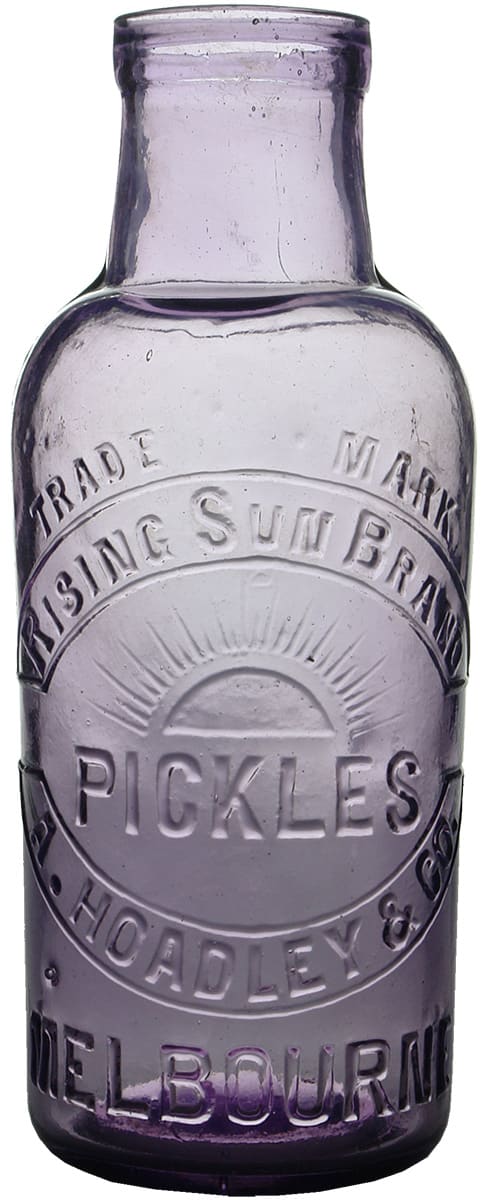 Rising Sun Brand Pickles Hoadley Purple Jar