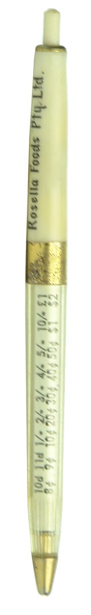 Rosella Foods Currency Conversion Pen