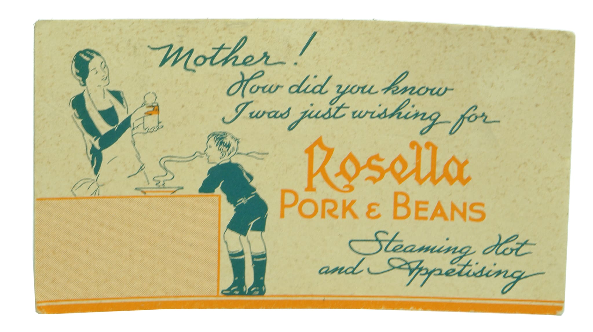 Rosella Products Advertising Blotter