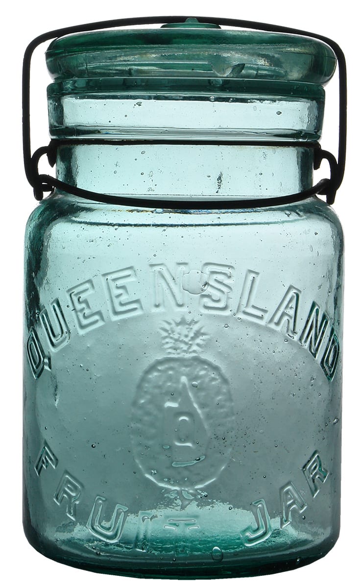 Queensland Fruit Jar Pineapple Antique Preserving