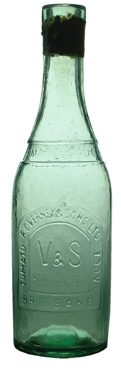 Tomato Sauce Verney Brisbane Antique Bottle