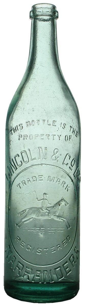 Lincoln Narrandera Cowboy Antique Cordial Bottle