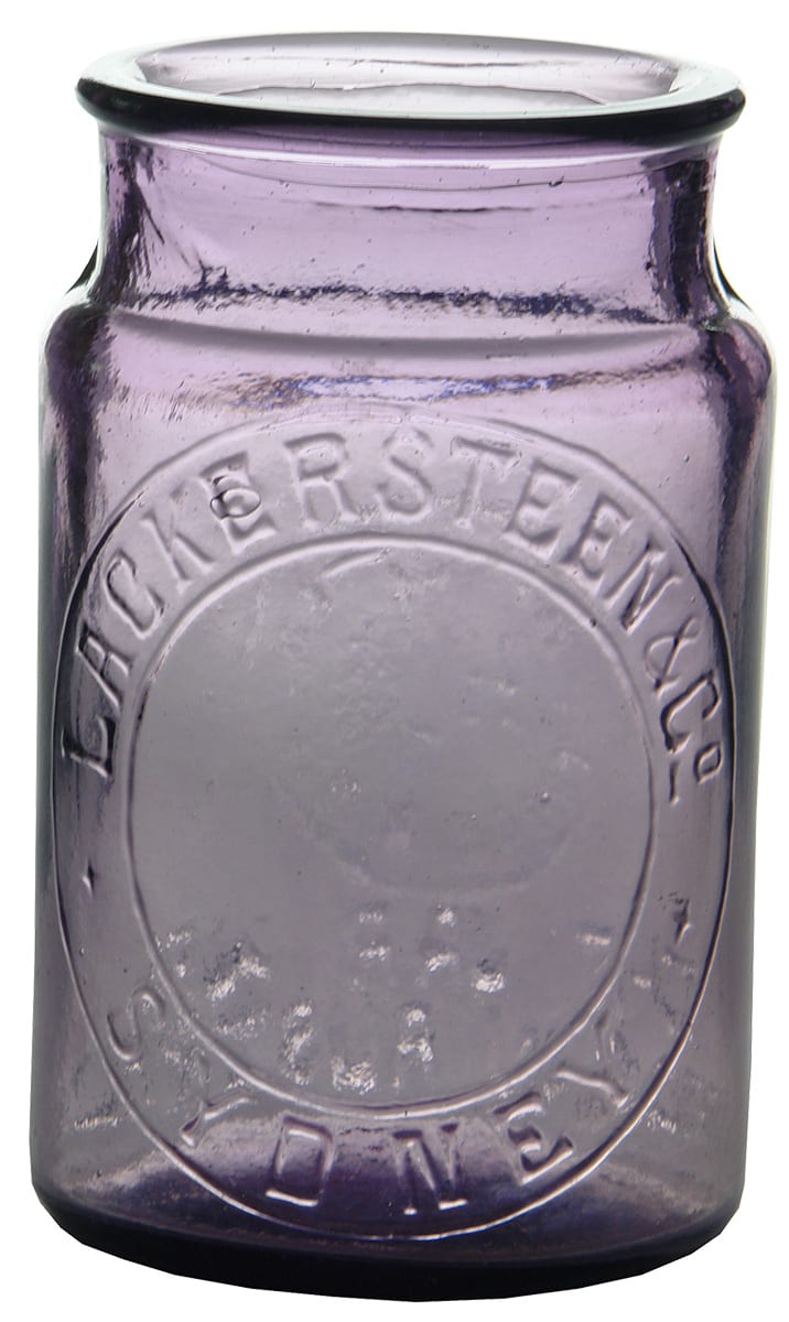 Lackersteen Sydney Amethyst Antique Jam Jar