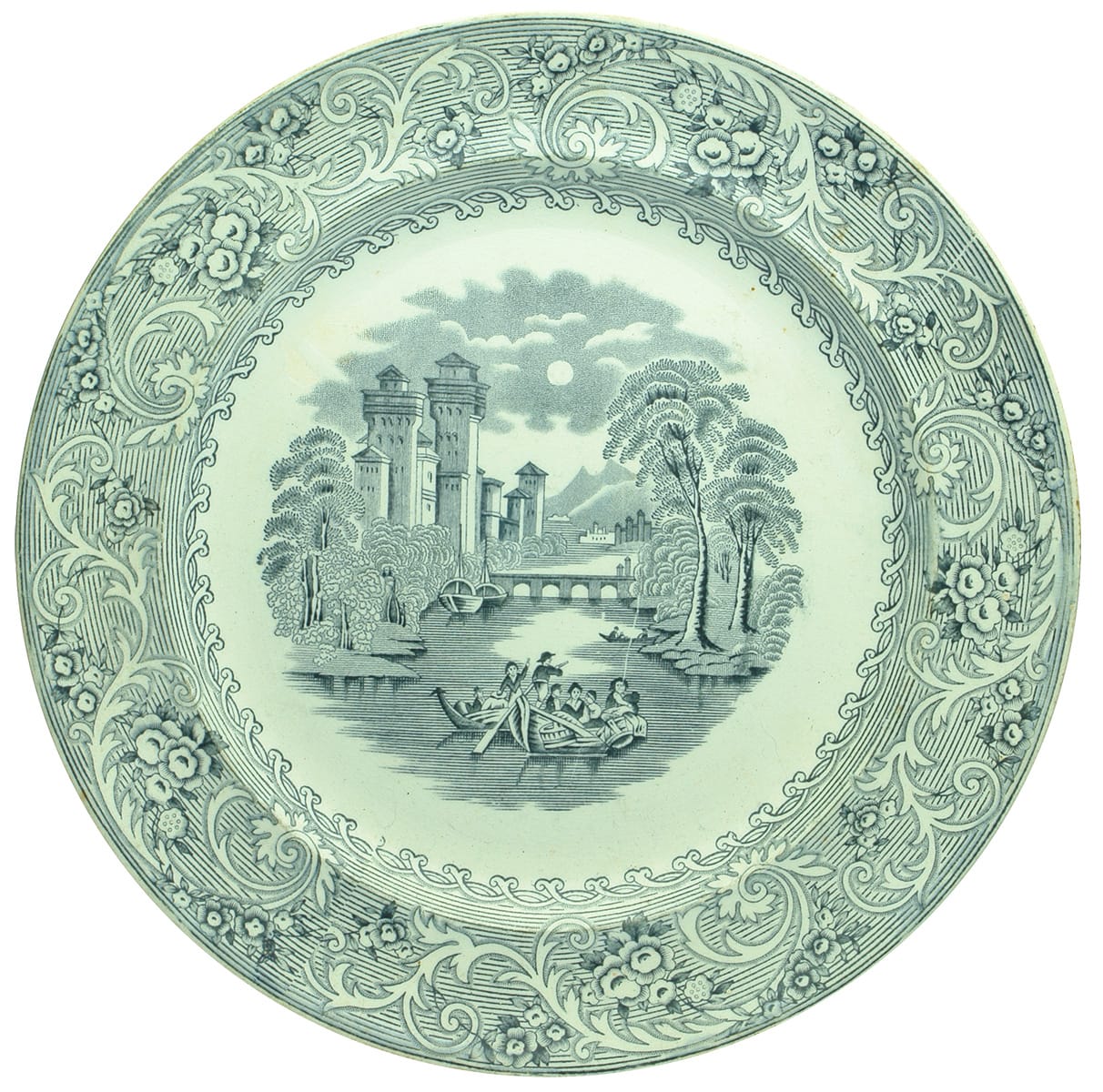 Boats River Antique Plate