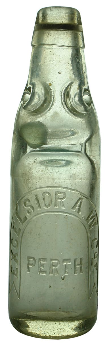 Excelsior Perth Antique Codd Marble Bottle