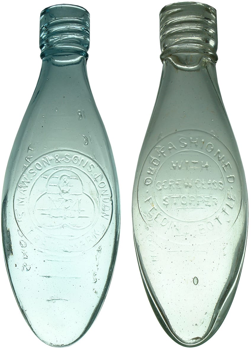 Maw London Antique Baby Feeder Bottles