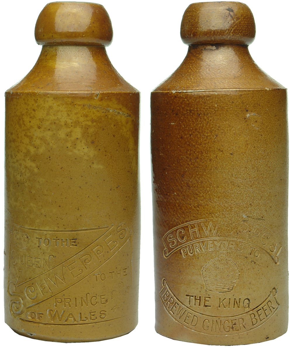 Collection Group Antique Stoneware Ginger Beer Bottles