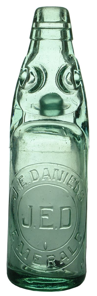 Daniels Emerald Antique Codd Marble Bottle