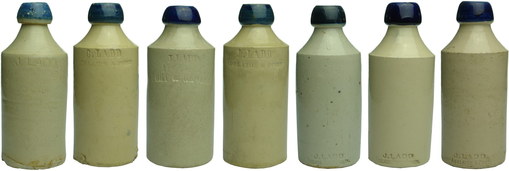 Collection Group Antique Stoneware Ginger Beer Bottles