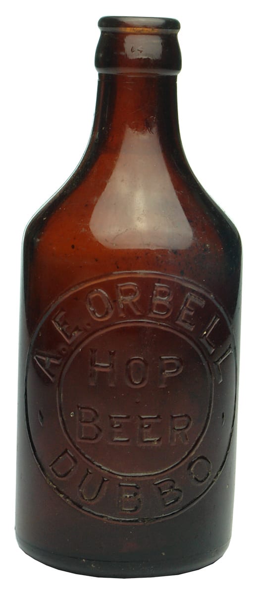 Orbell Dubbo Amber Glass Ginger Beer Bottle