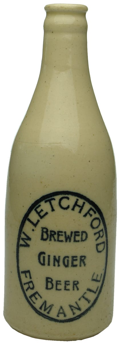 Letchford Brewed Ginger Beer Fremantle Stone Bottle