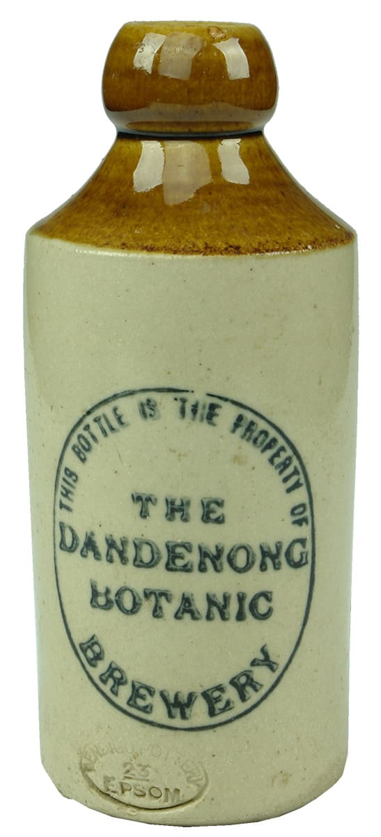 Dandenong Botanic Brewery Stone Ginger Beer Bottle
