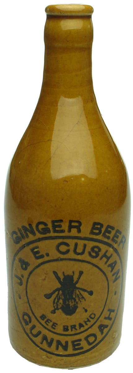 Cushan Bee Brand Gunnedah Ginger Beer Bottle