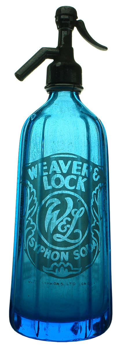 Weaver Lock Soda Syphon Blue Pyramid