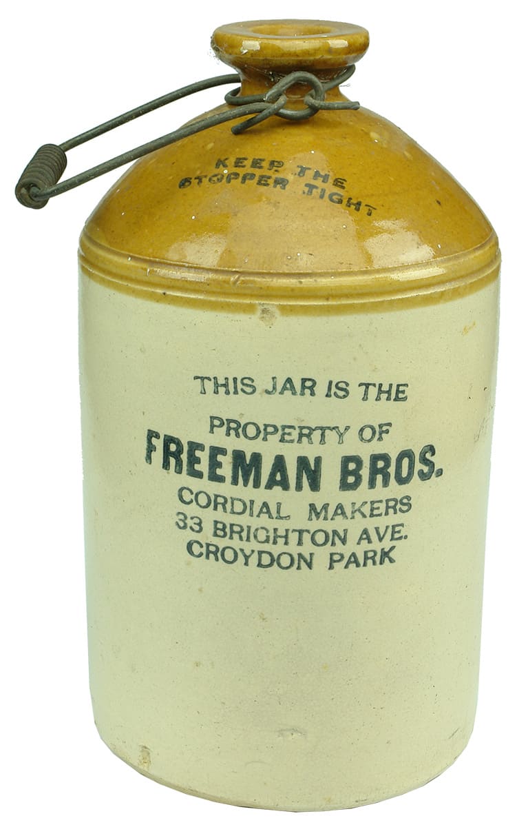 Freeman Bros Croydon Park Stoneware Demijohn