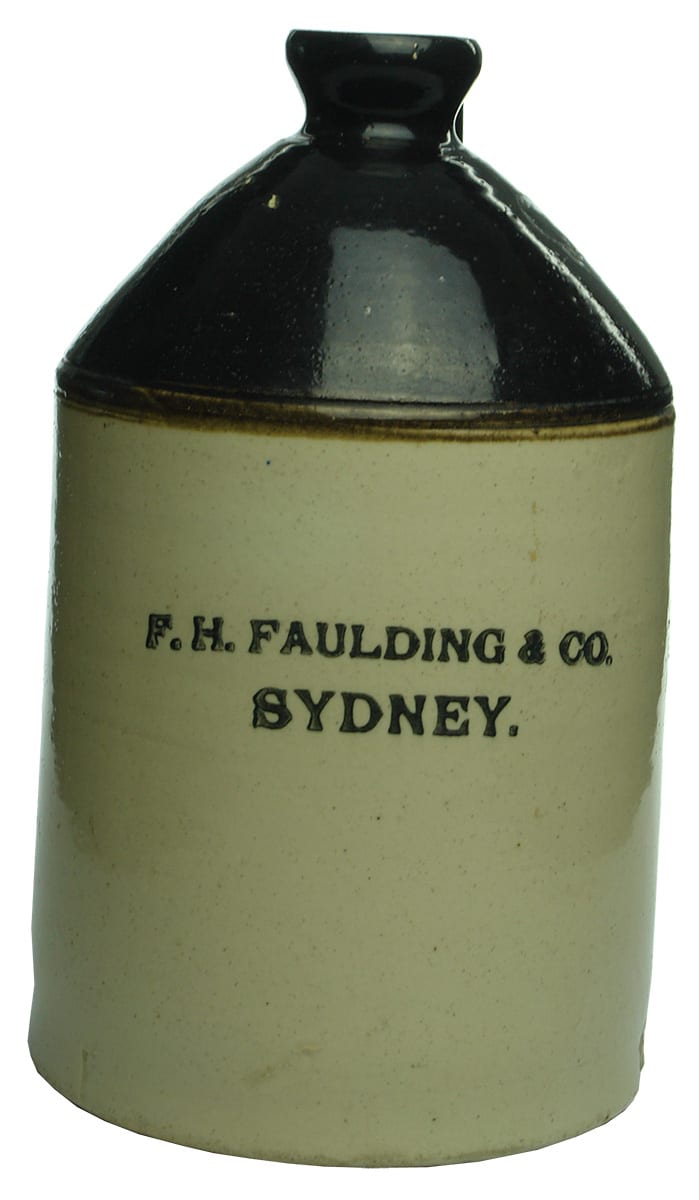 Faulding Sydney Antique Stoneware Demijohn