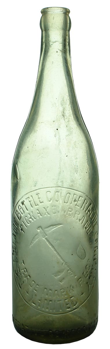 Adelaide Bottle Cooperative Pickaxe Beer Bottle