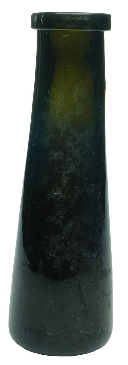 Black Glass Antique Truffle Jar