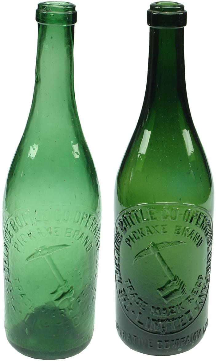 Pickaxe Brand Adelaide Antique Beer Bottles