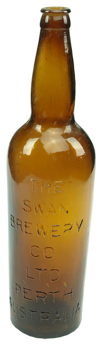 Swan Brewery Perth Brown Glass Beer Bottle