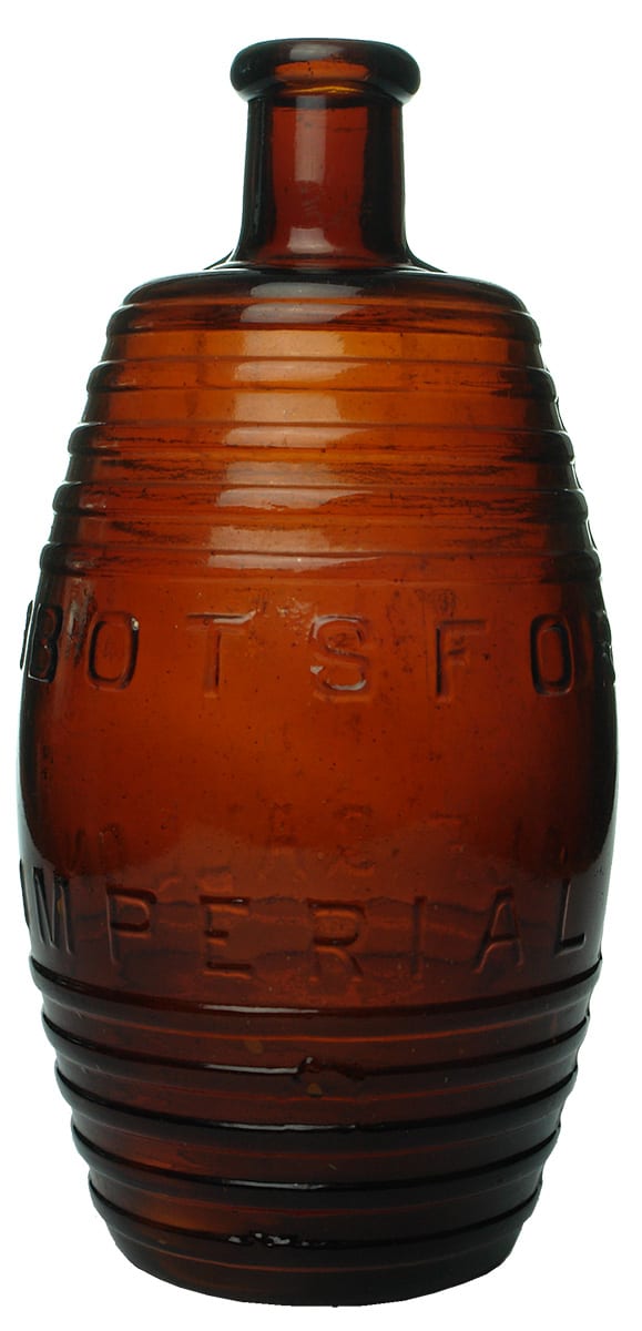 Abbotsford Ale Imperial Half Gallon Glass Barrel Bottle