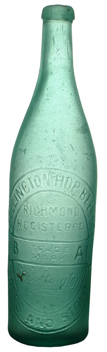 Bollington Hop Beer Richmond Antique Bottle