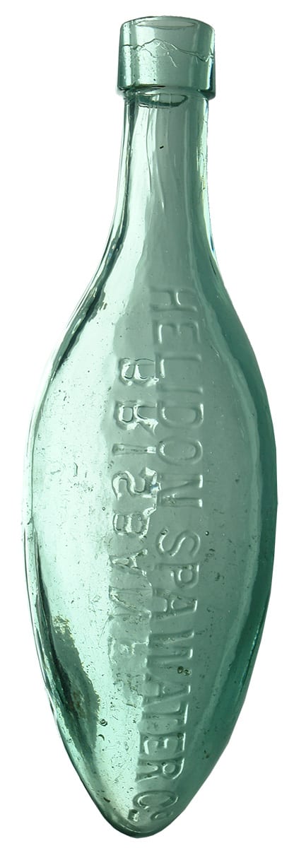 Helidon Spa Water Brisbane Antique Torpedo Bottle