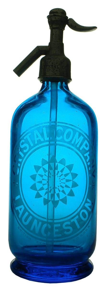 Crystal Company Launceston Blue Soda Syphon