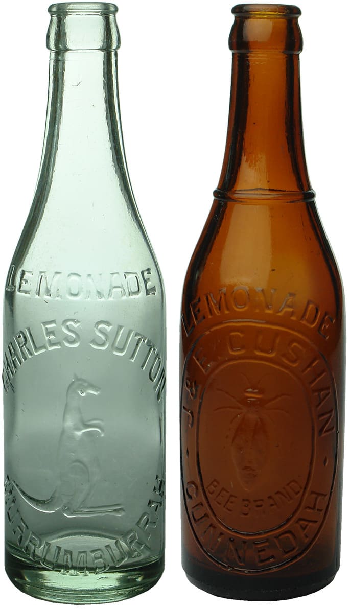 Antique Crown Seal Soft Drink Bottles