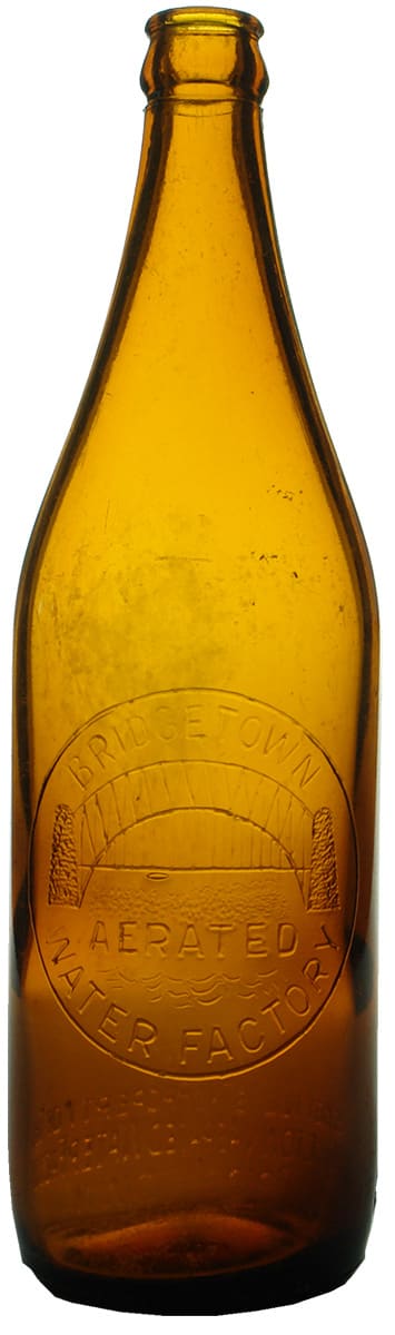 Bridgetown Aerated Water Factory Crown Seal Bottle