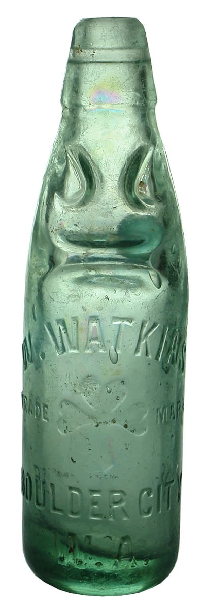 Watkins Boulder City Clover Antique Codd Bottle