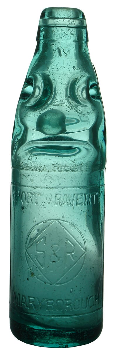 Short Raverty Maryborough Codd Marble Bottle
