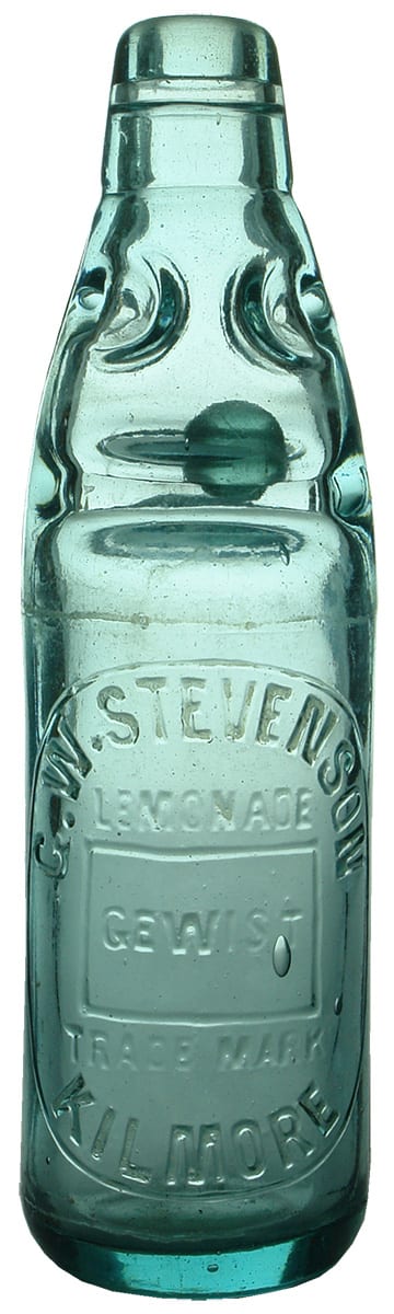 Stevenson Lemonade Kilmore Antique Codd Bottle