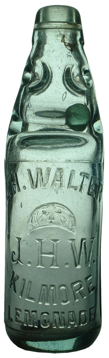 Walter Kilmore Lemonade Vintage Codd Marble Bottle