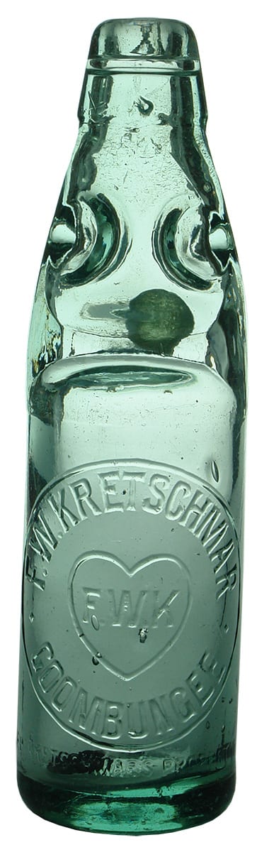 Kretschmar Goombungee Love Heart Codd Marble Bottle
