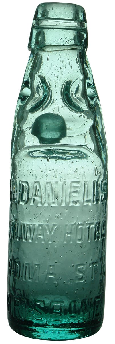 Daniells Railway Hotel Brisbane Codd Bottle