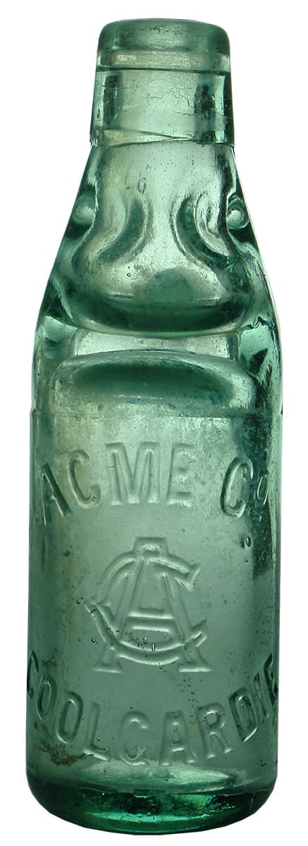 Acme Coolgardie Antique Codd Marble Bottle