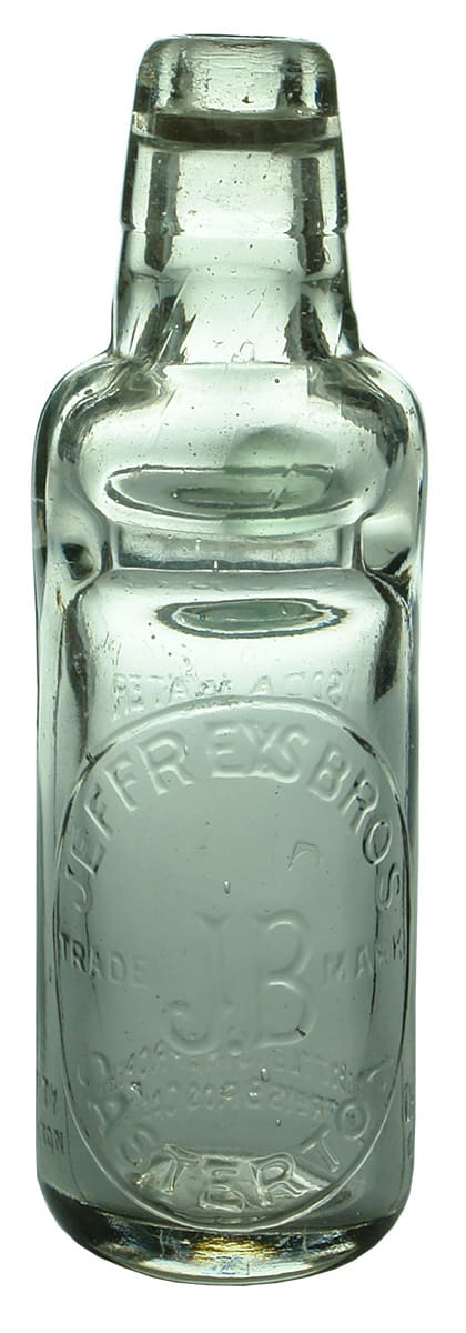 Jeffreys Casterton Soda Water Codd Bottle