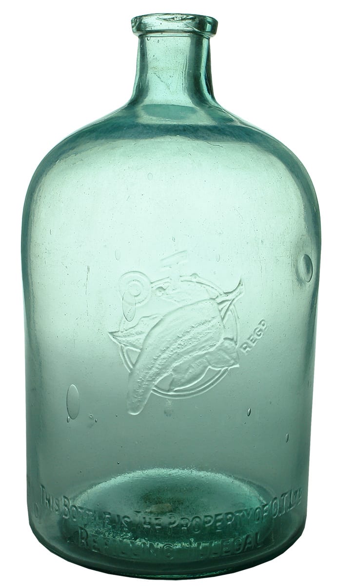 OT Chilli Leaf Bulk Antique Cordial Bottle