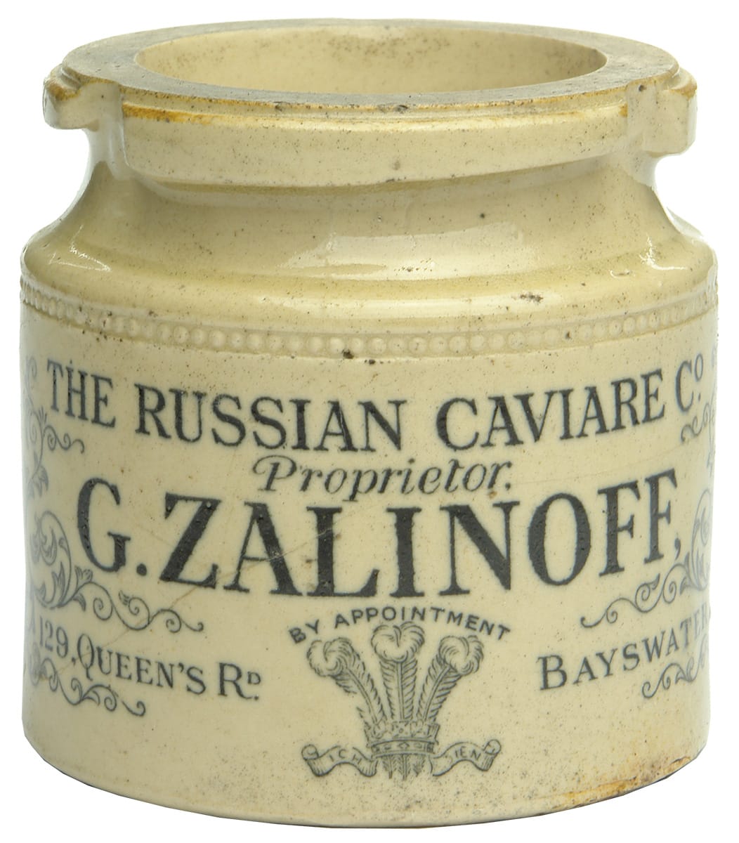 Zalinoff Russian Caviare Bayswater Stoneware Jar