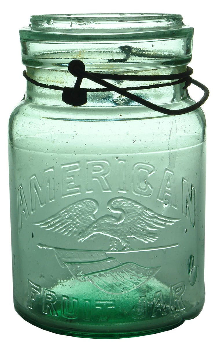 American Eagle Flag Fruit Preserving Jar