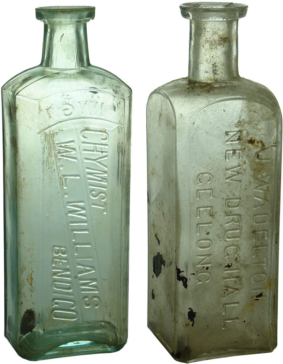 Antique Chemist Prescription Bottles