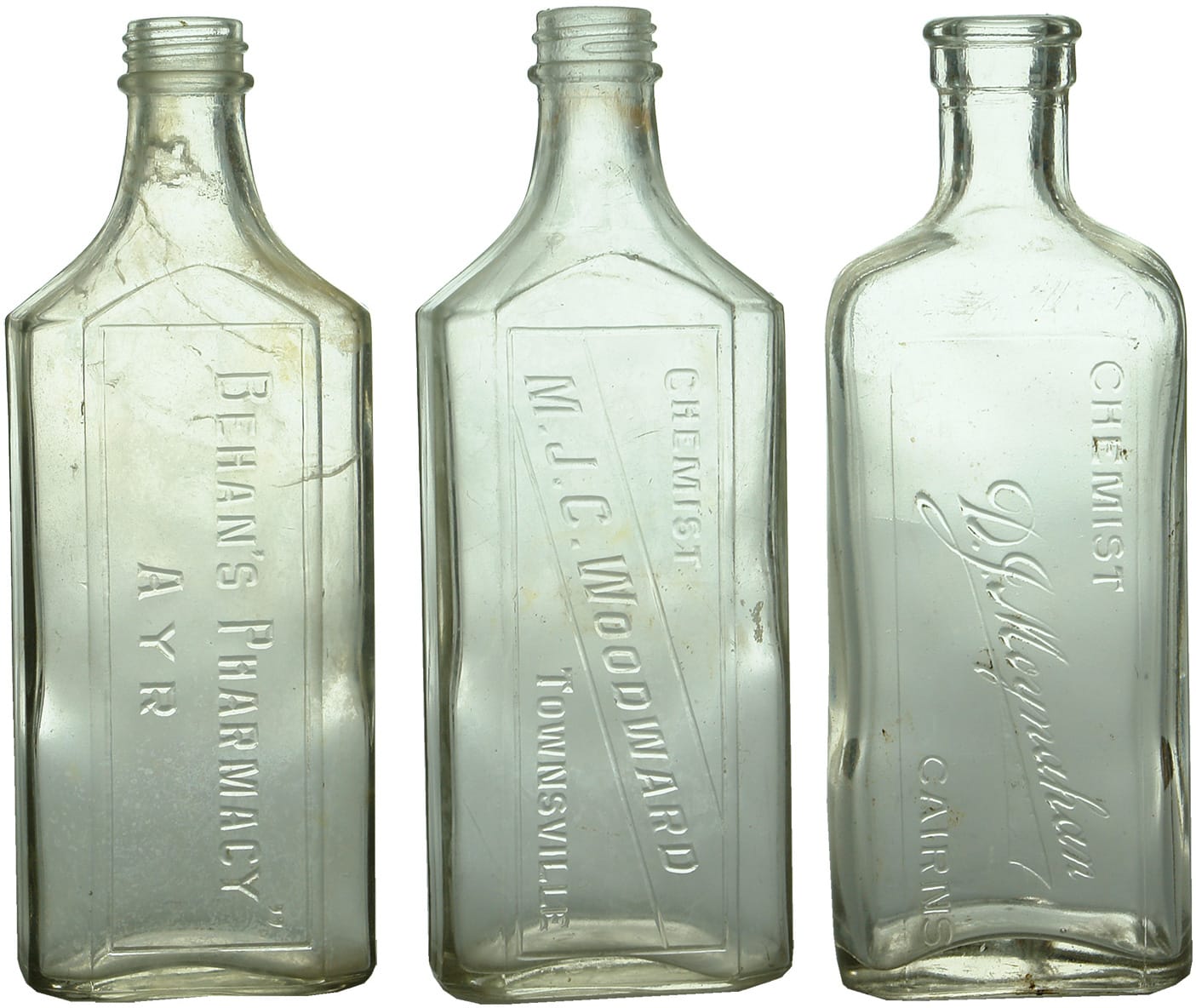 Antique Chemist Prescription Bottles