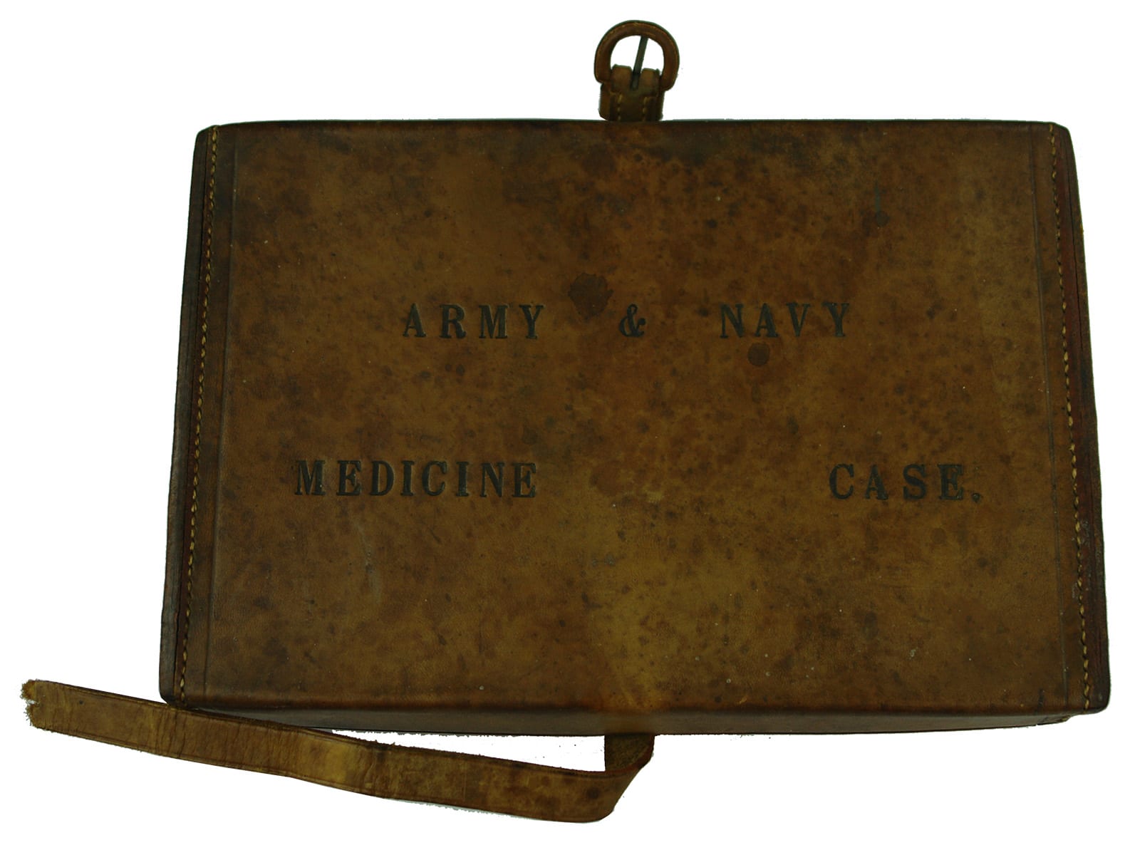 Army Navy Medicine Case Antique Leather