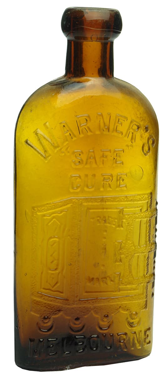 Warner's Safe Cure Melbourne Antique Glass Bottle