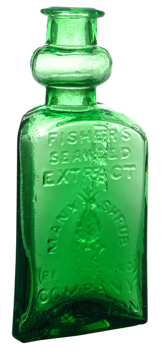 Fisher's Seaweed Extract Quarrie's Patent Glass Bottle