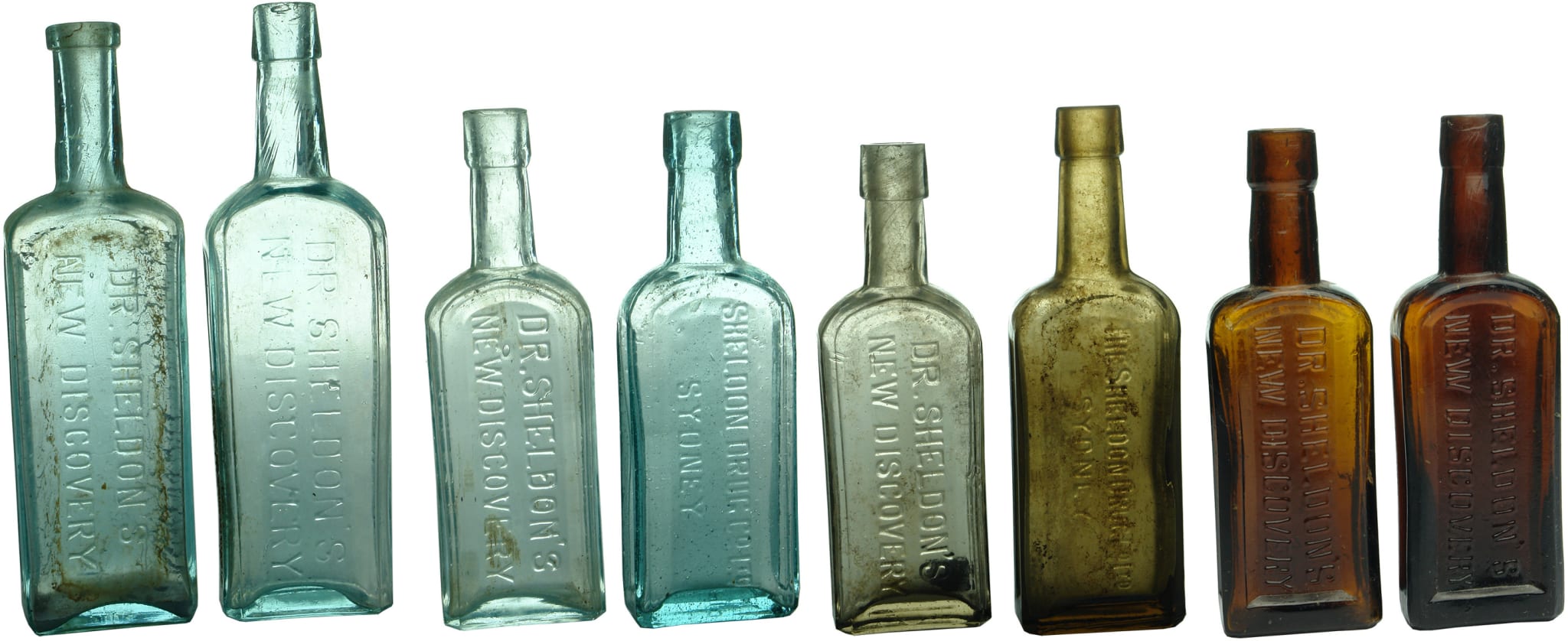 Antique Sheldon's New Discovery Bottles