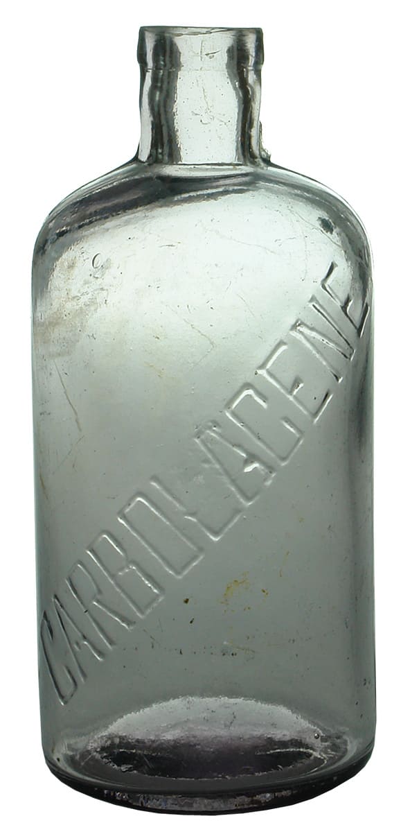 Carbolacene Amethyst Glass Bottle
