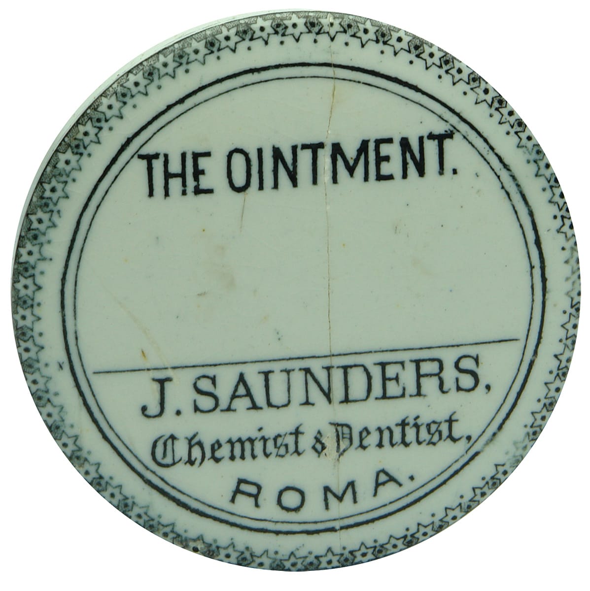 The Ointment Saunders Roma Antique Pot Lid